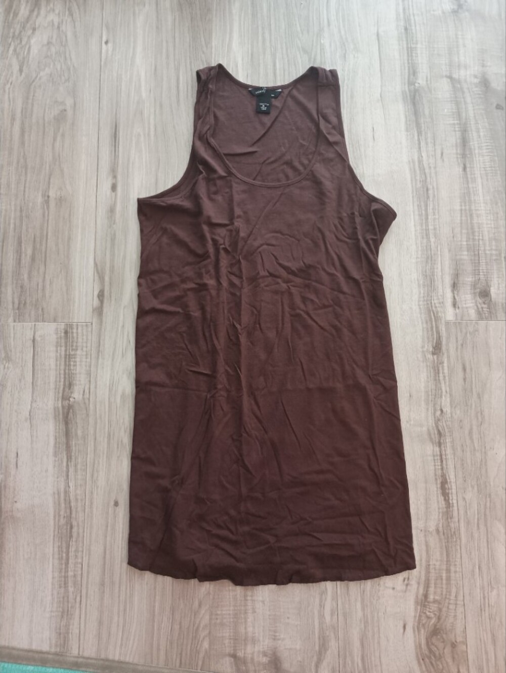 Victoria's Secret Moda International Brown Cotton Tank Top Dress XL NIB